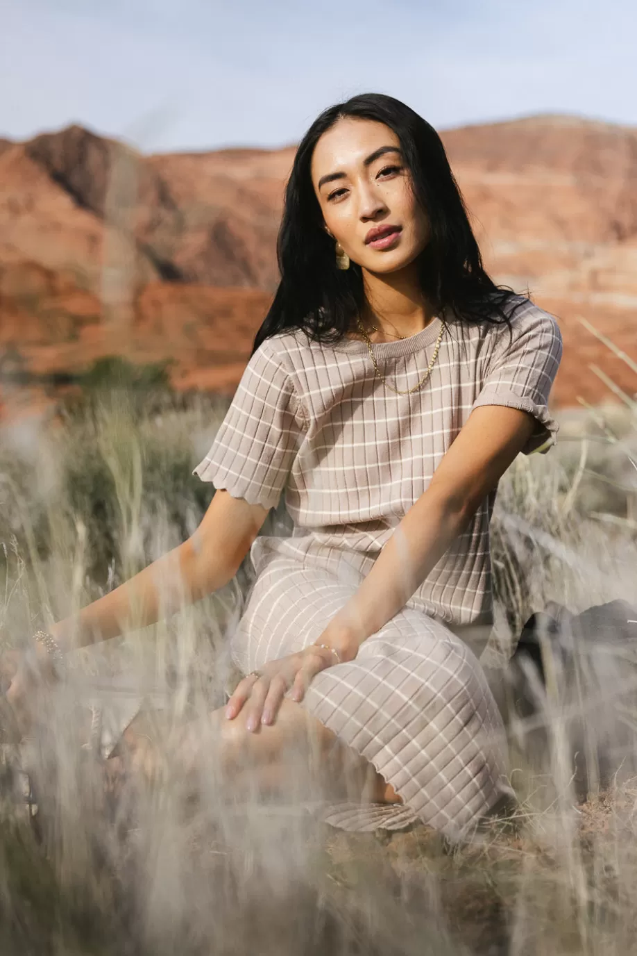 Outlet Striped Ribbed Sweater Dress MIDI DRESSES | DRESSES