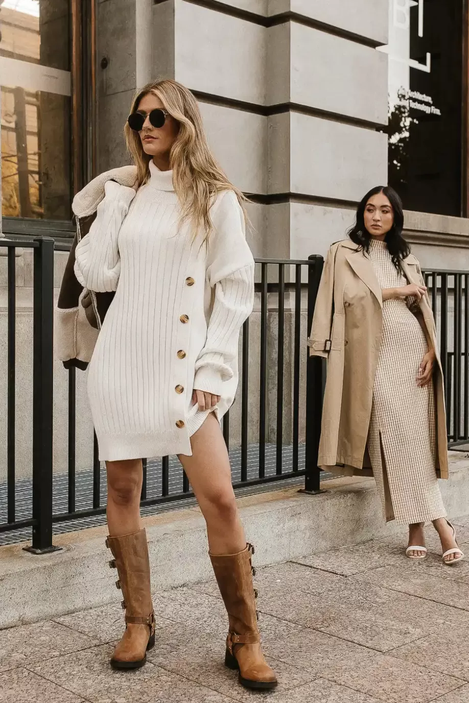 Online Turtleneck Sweater Dress | Midi Dress in MINI DRESSES | DRESSES